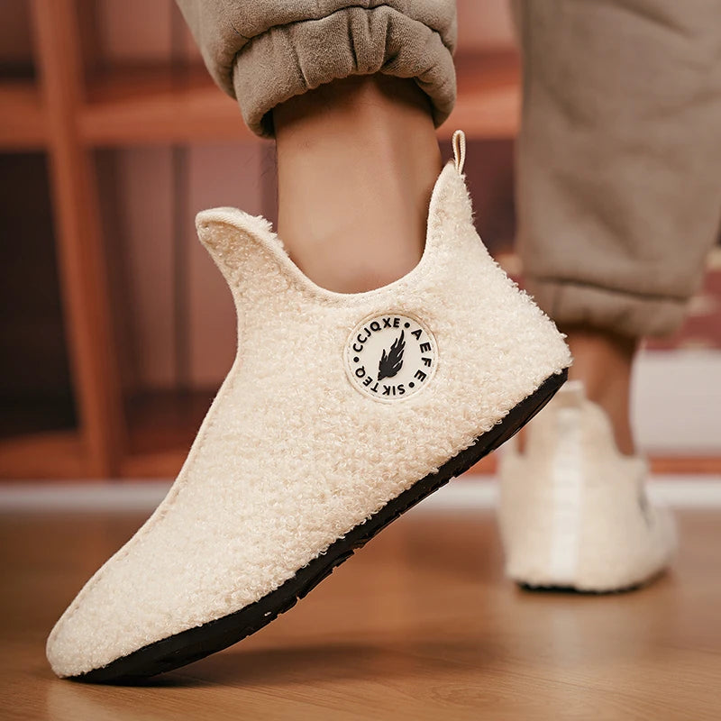 Cozy Winter Home Slippers – Warm Cotton Indoor Shoes for Men & Women