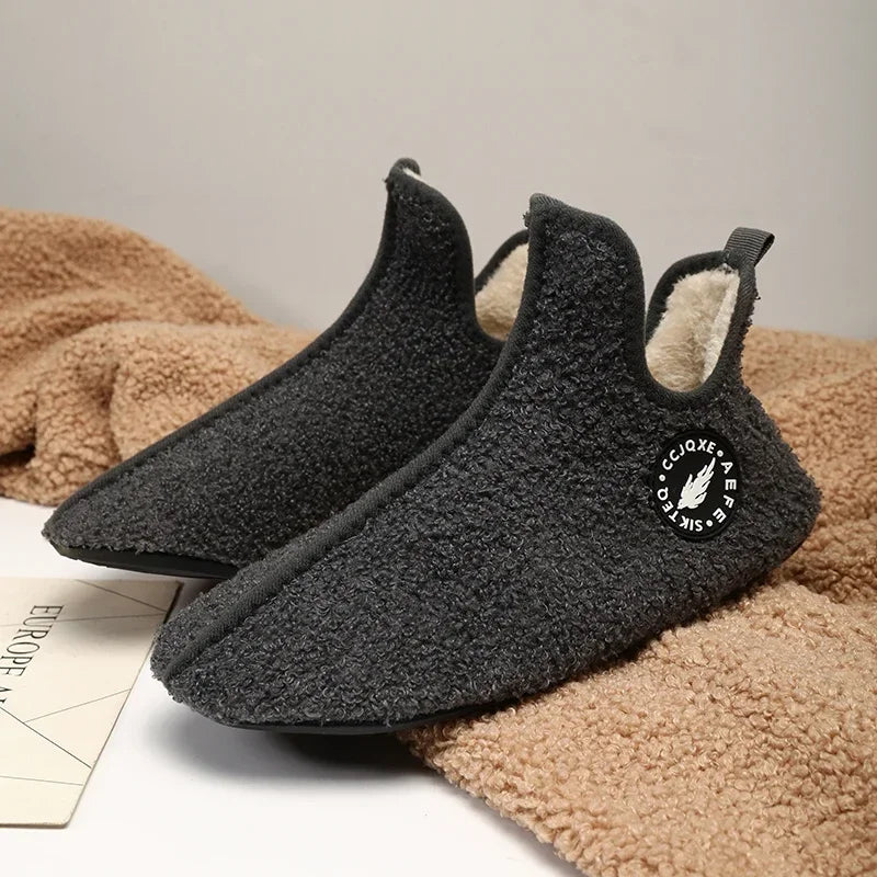 Cozy Winter Home Slippers – Warm Cotton Indoor Shoes for Men & Women