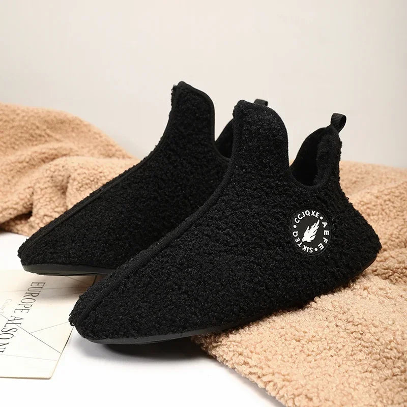 Cozy Winter Home Slippers – Warm Cotton Indoor Shoes for Men & Women