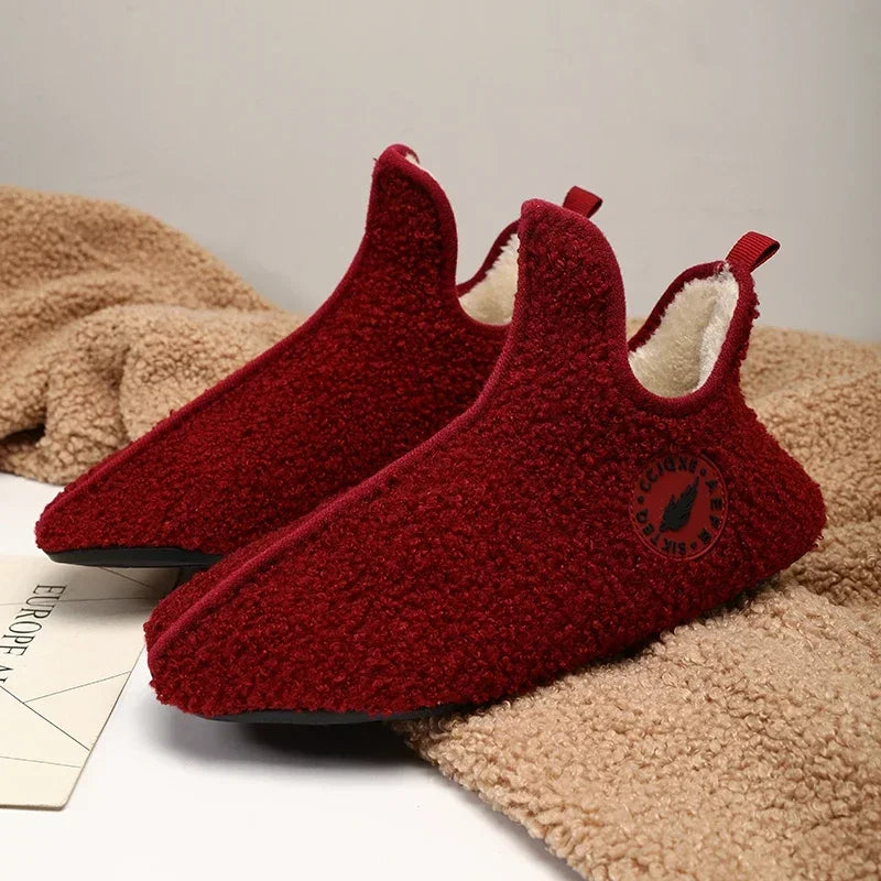 Cozy Winter Home Slippers – Warm Cotton Indoor Shoes for Men & Women
