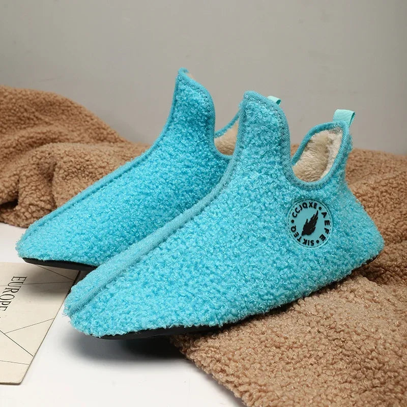 Cozy Winter Home Slippers – Warm Cotton Indoor Shoes for Men & Women