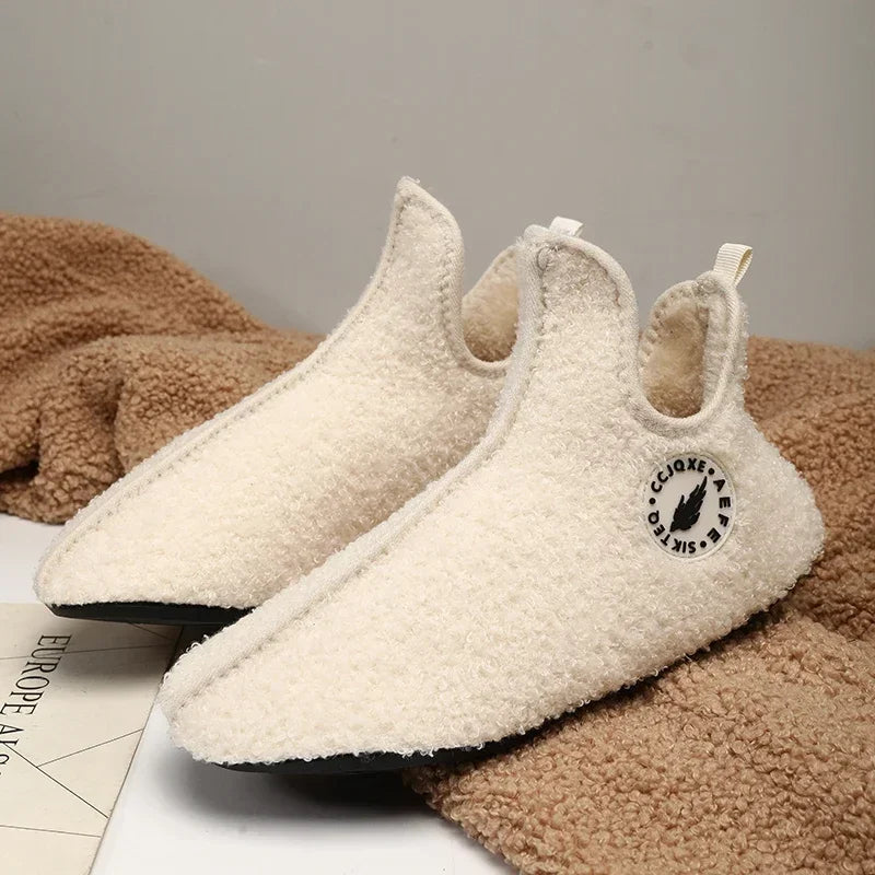 Cozy Winter Home Slippers – Warm Cotton Indoor Shoes for Men & Women