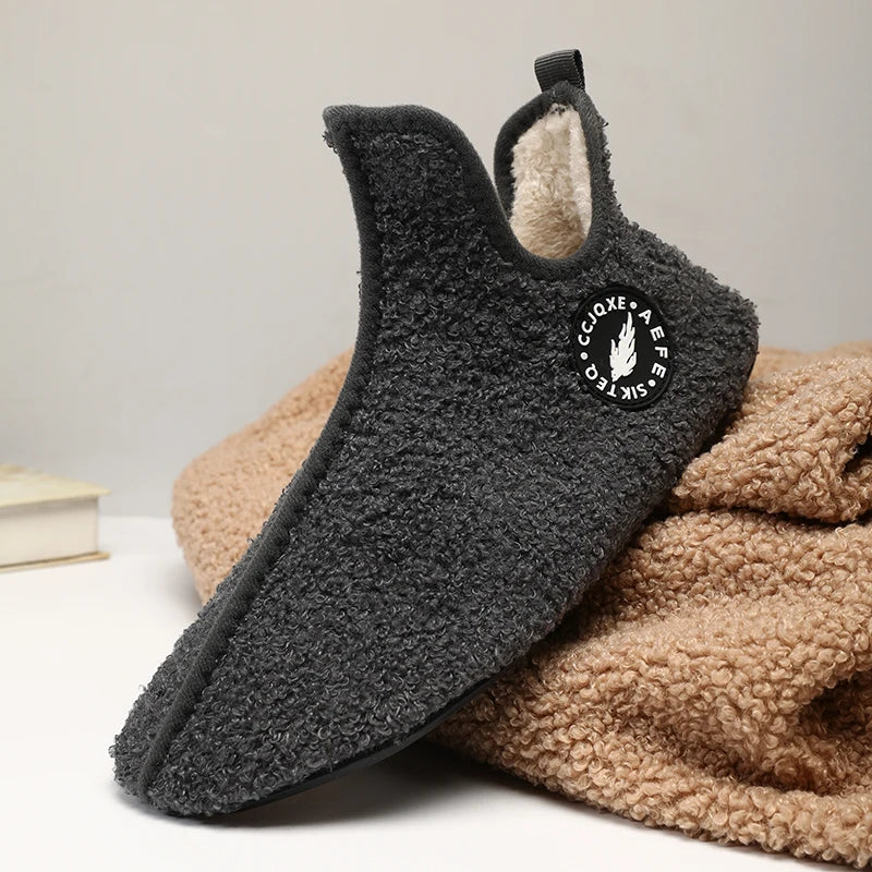 Cozy Winter Home Slippers – Warm Cotton Indoor Shoes for Men & Women