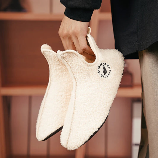 Cozy Winter Home Slippers – Warm Cotton Indoor Shoes for Men & Women