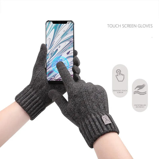 Winter Touch Screen Gloves – Warm Fleece Knit